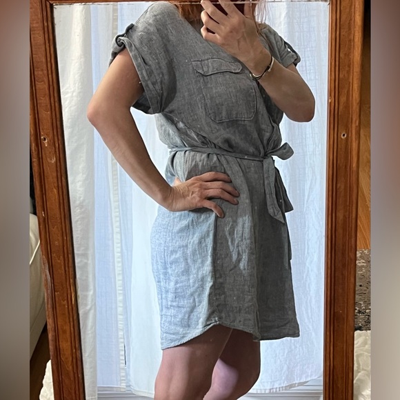 Gorgeous cotton linen blend Banana Republic shirt dress! - Picture 2 of 6